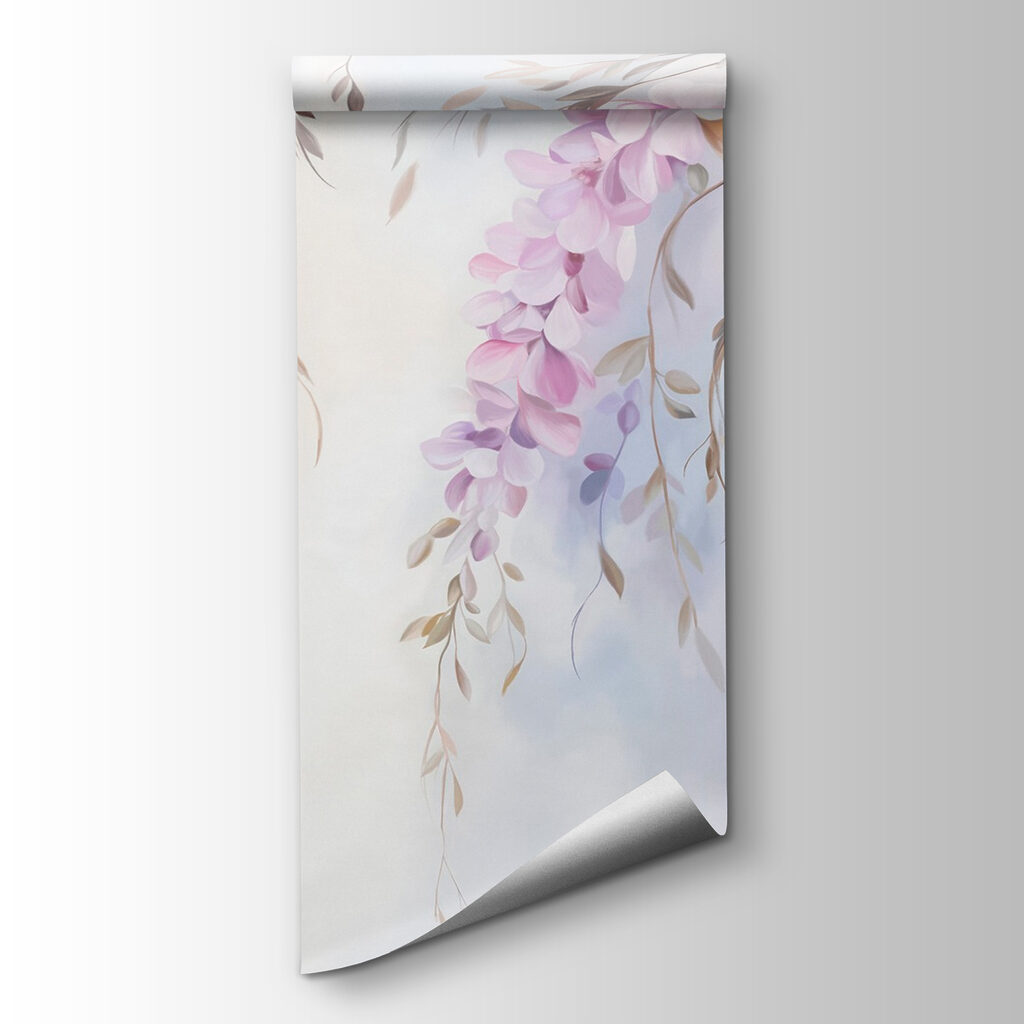 Schilderij van bloemen op een tak — productweergave