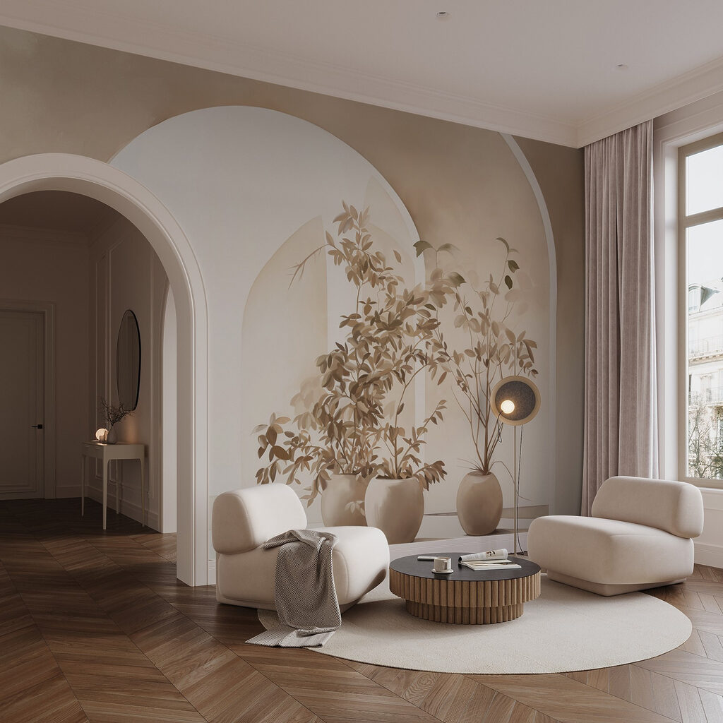 Groep potplanten in een kamer — interieur 2