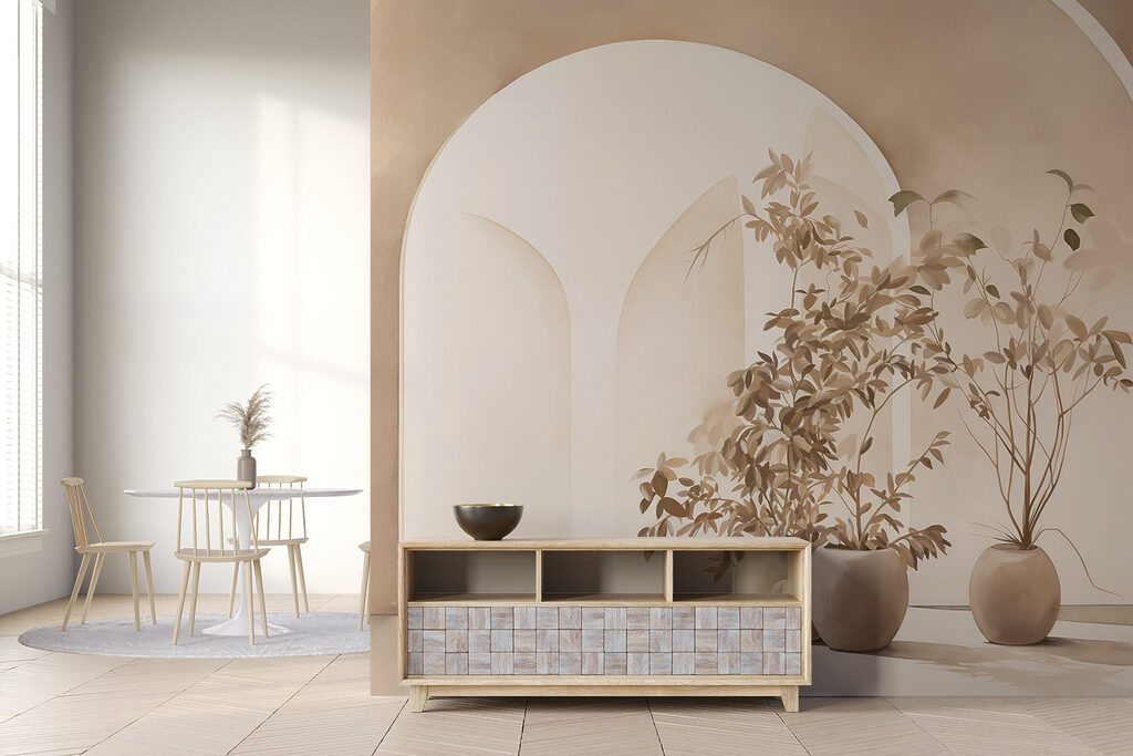 Groep potplanten in een kamer — interieur 4