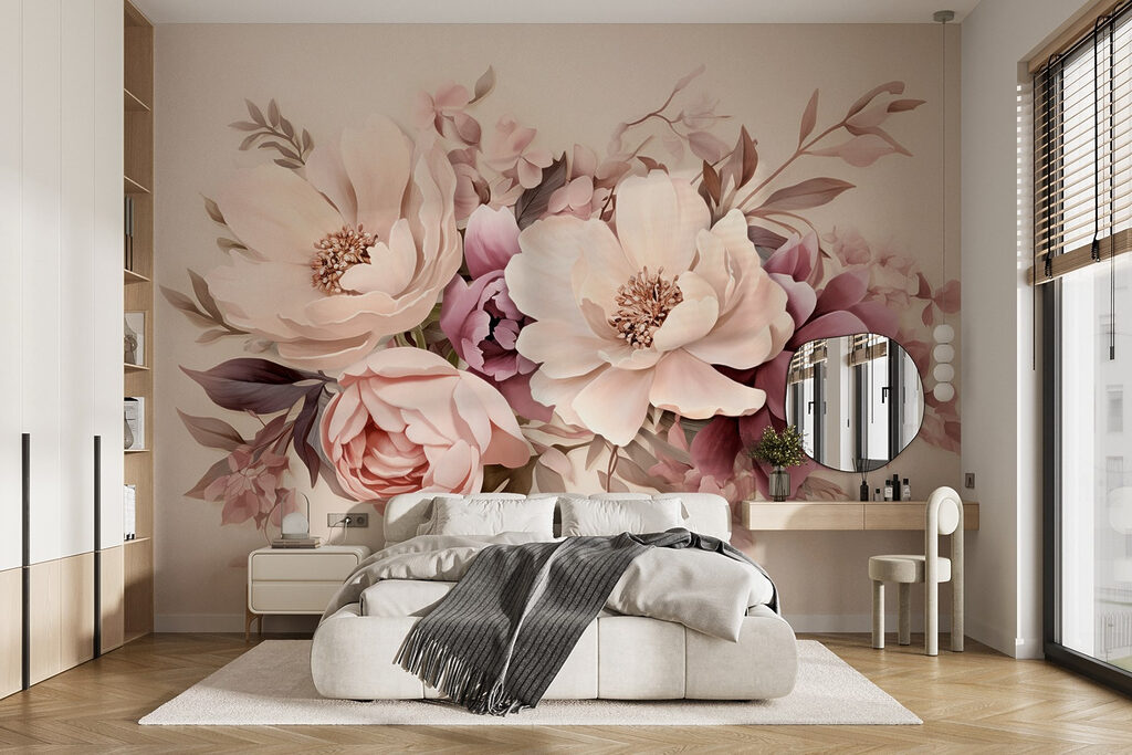 Pastelboeket op warme crème — interieur 2