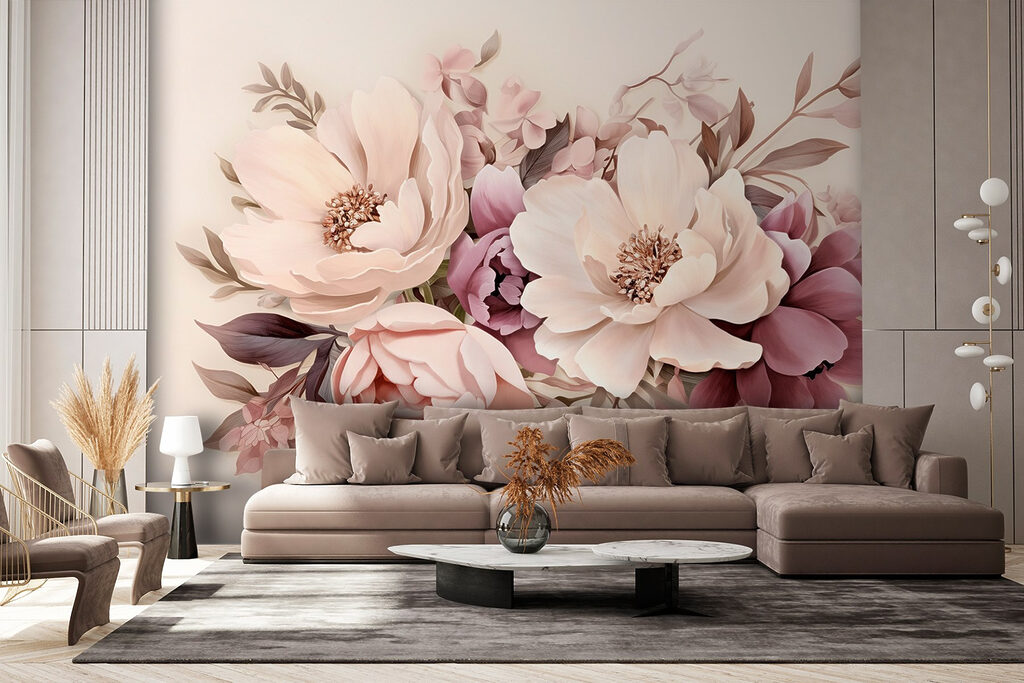 Pastelboeket op warme crème — interieur 4