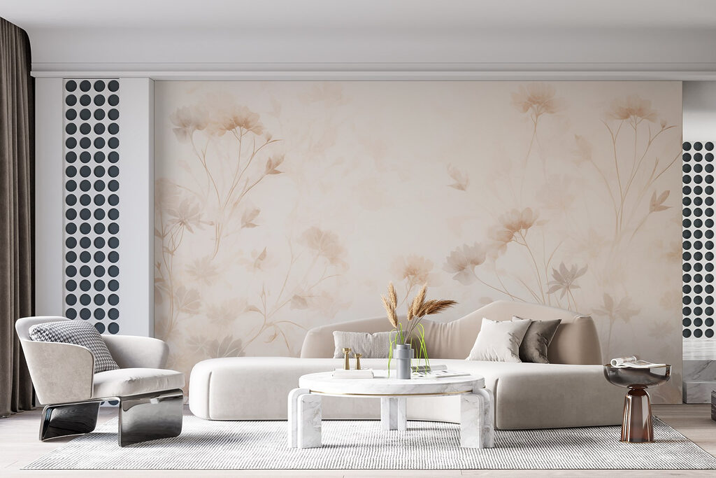 Lichte bloemen in zonwaas — interieur 2