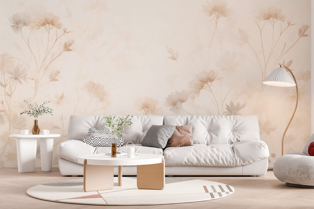 Lichte bloemen in zonwaas — interieur 5