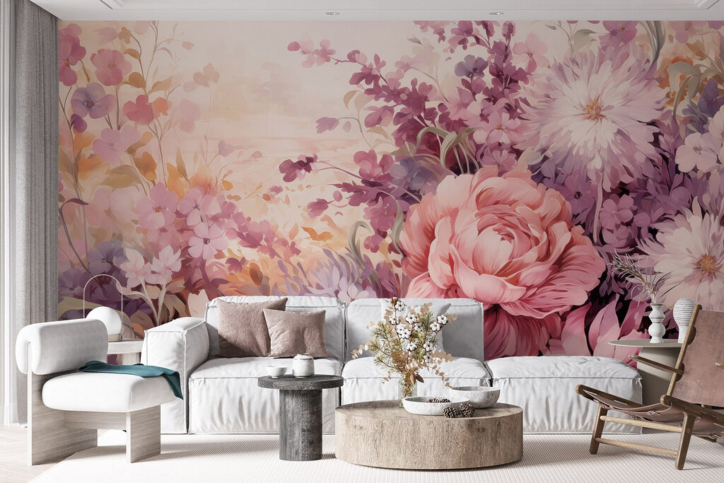Bloemenweelde rond een doorkijk — interieur 3