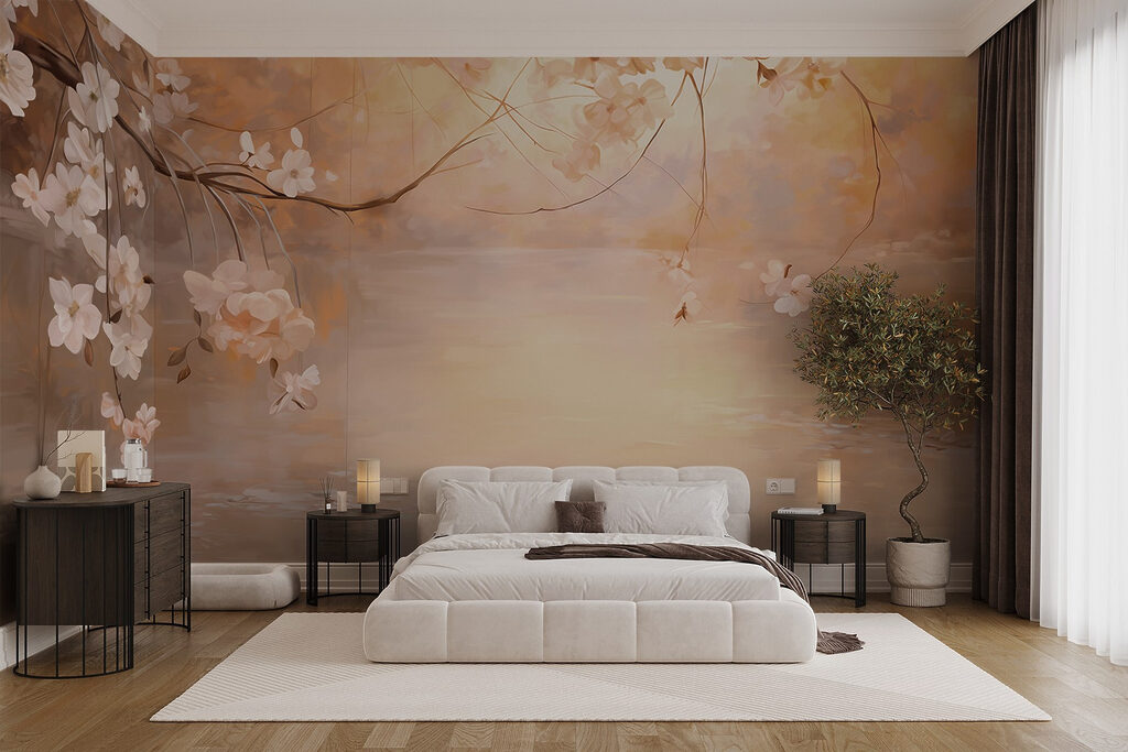 Bloesem boven goud water — interieur 2