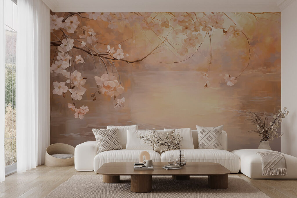 Bloesem boven goud water — interieur 4