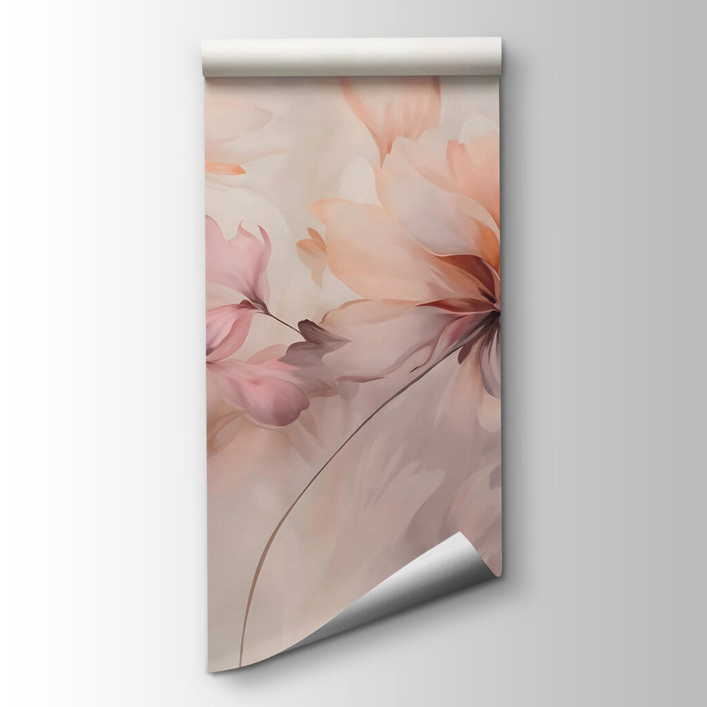 Schilderij van bloemen op een witte achtergrond — productweergave