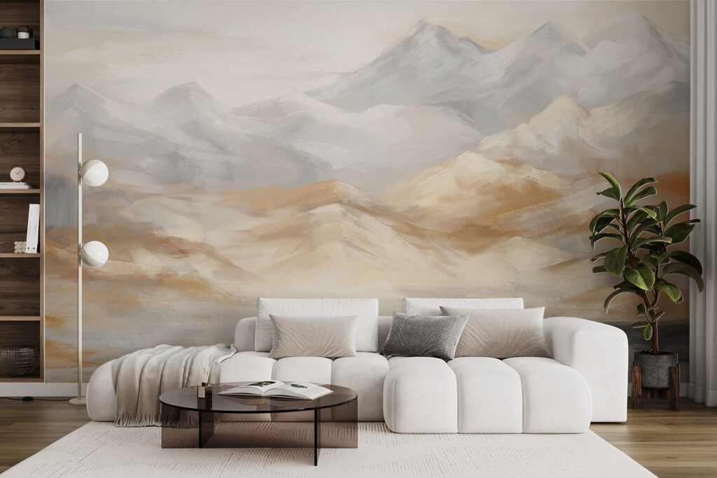 Bergzicht in gouden penseelstreken — interieur 5