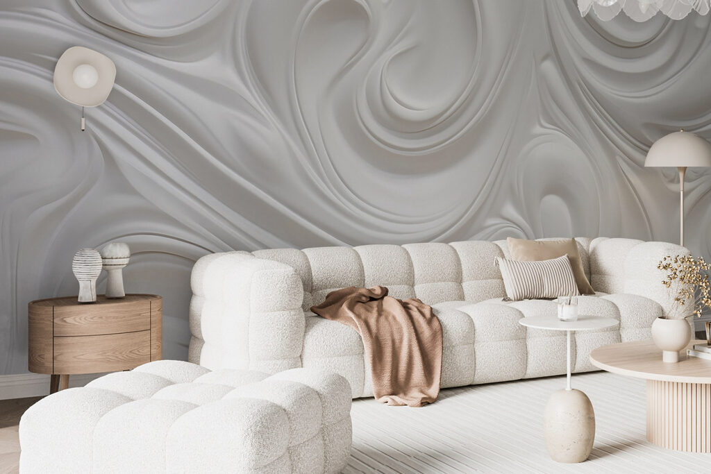 Wit wervelend oppervlak — interieur 6