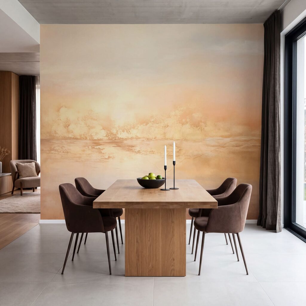 Gouden avondlicht langs oeverbomen — interieur 2