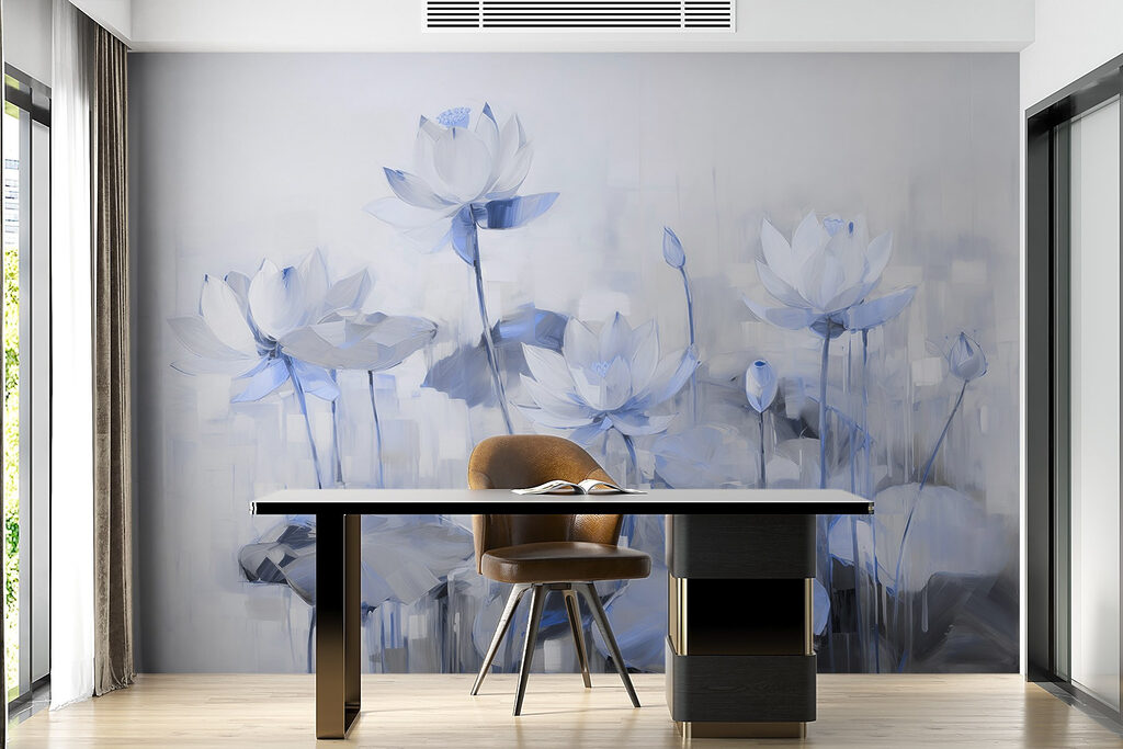 Schilderij van bloemen en bladeren — interieur 4