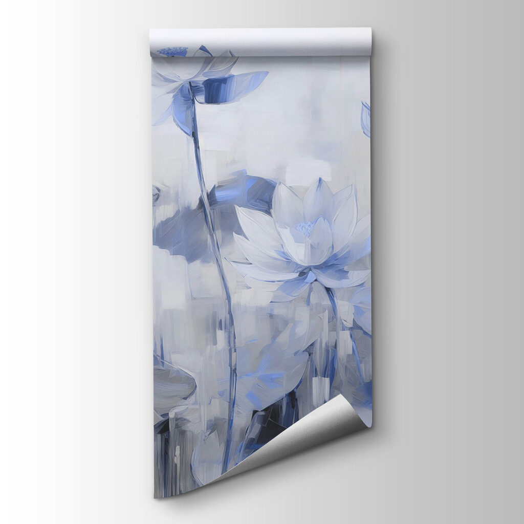 Schilderij van bloemen en bladeren — productweergave
