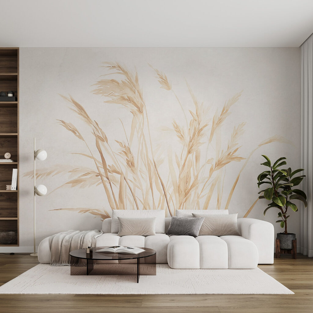 Gouden grassen in potloodlijnen — interieur 2