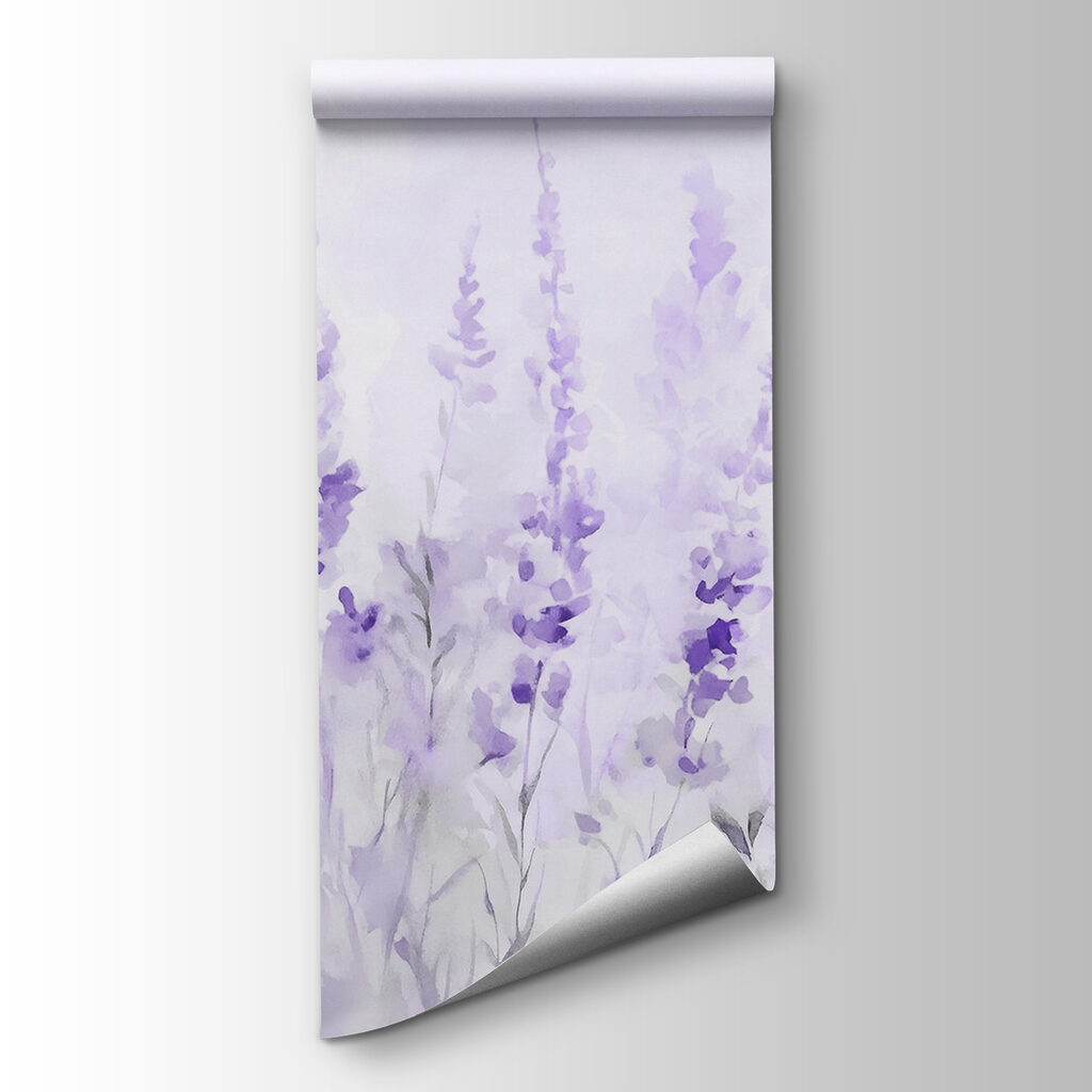 Slanke bloemen in aquarel — productweergave