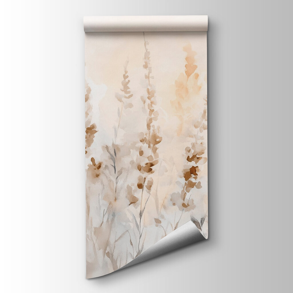 Slanke bloemen in aquarel — productweergave