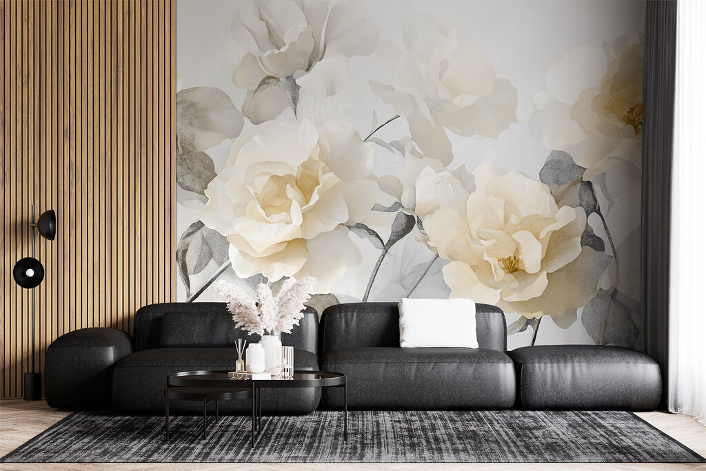 Groep witte bloemen — interieur 3