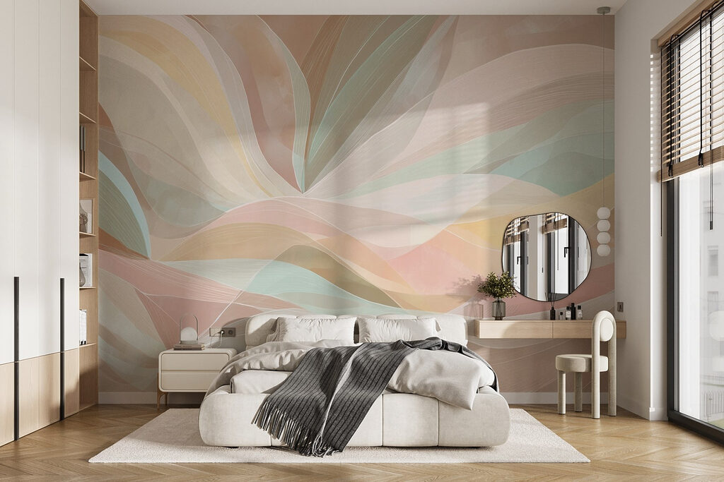 Pastelbanen als brede bladeren — interieur 1