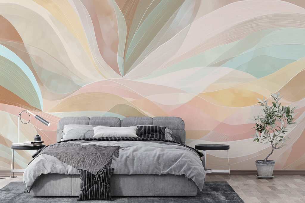 Pastelbanen als brede bladeren — interieur 2