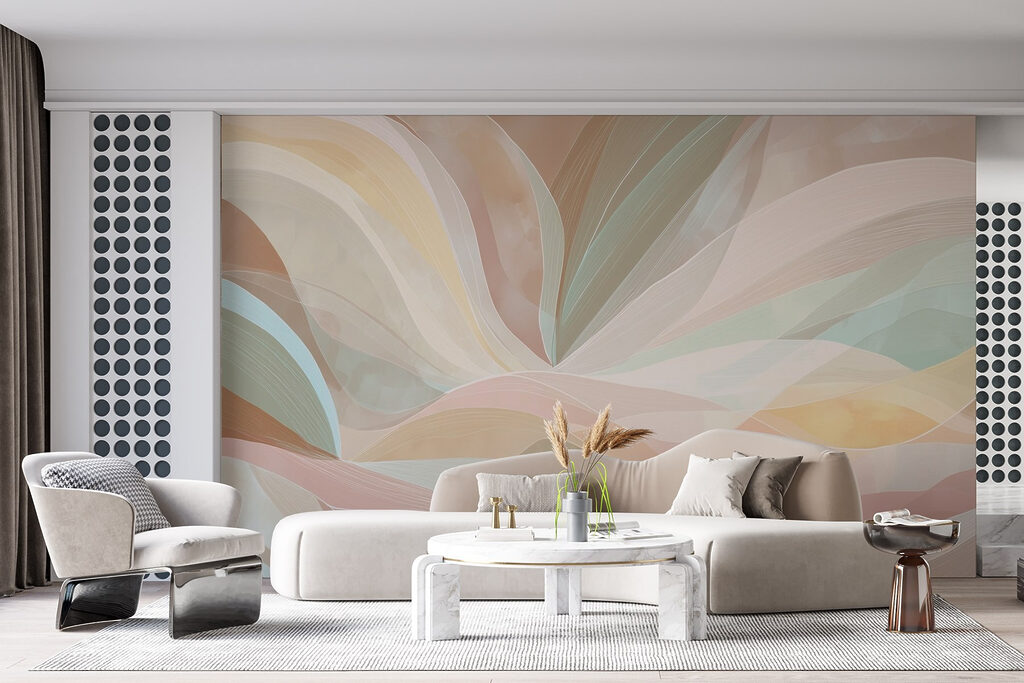 Pastelbanen als brede bladeren — interieur 4