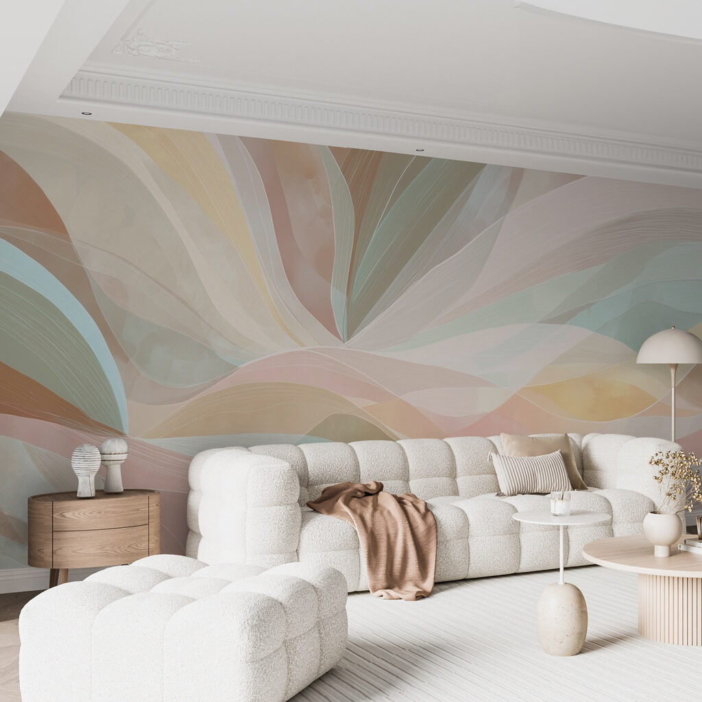 Pastelbanen als brede bladeren — interieur 5