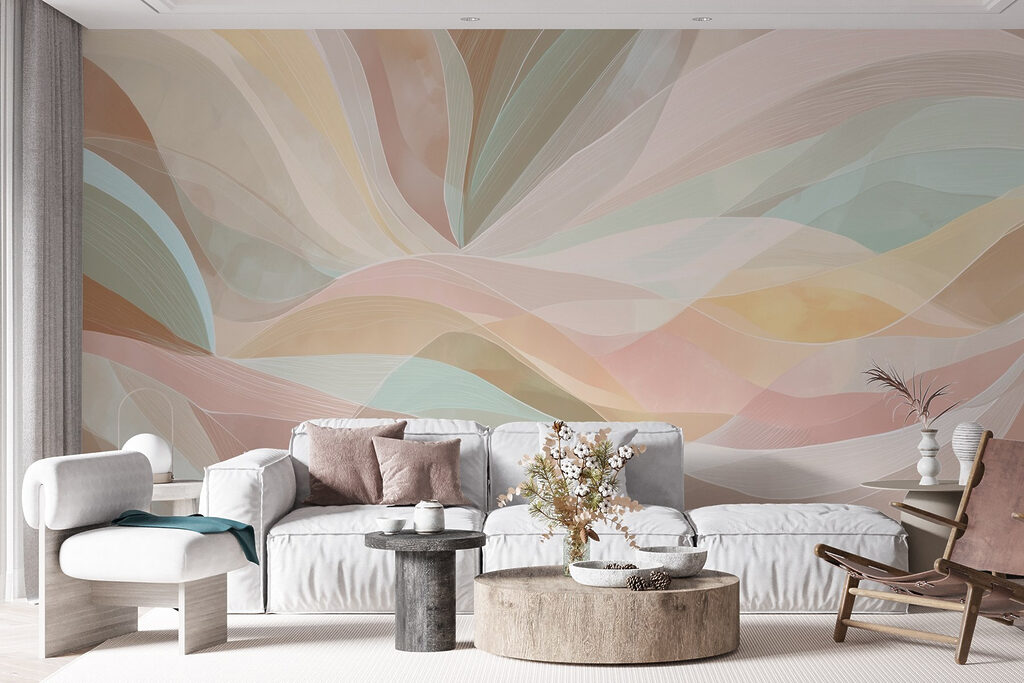 Pastelbanen als brede bladeren — interieur 6