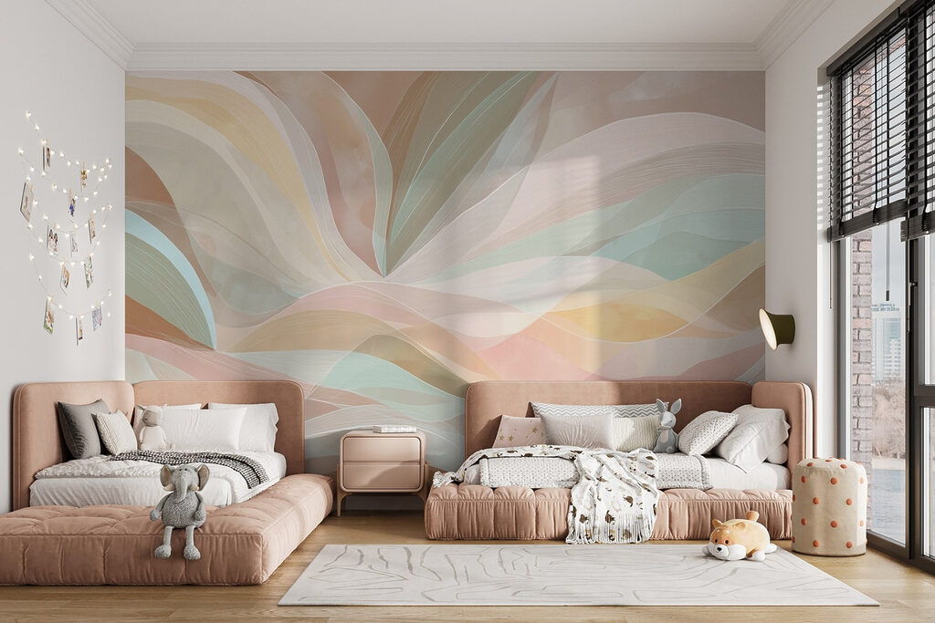 Pastelbanen als brede bladeren — interieur 7