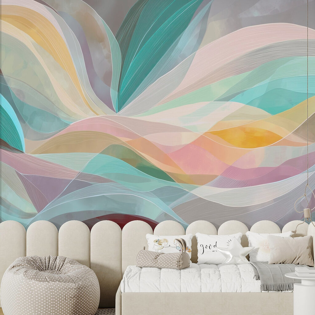 Kleurrijke zwierige lijnen — interieur 3