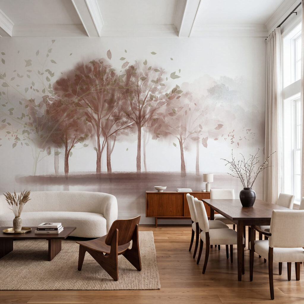 Groep bomen met bladeren — interieur 2