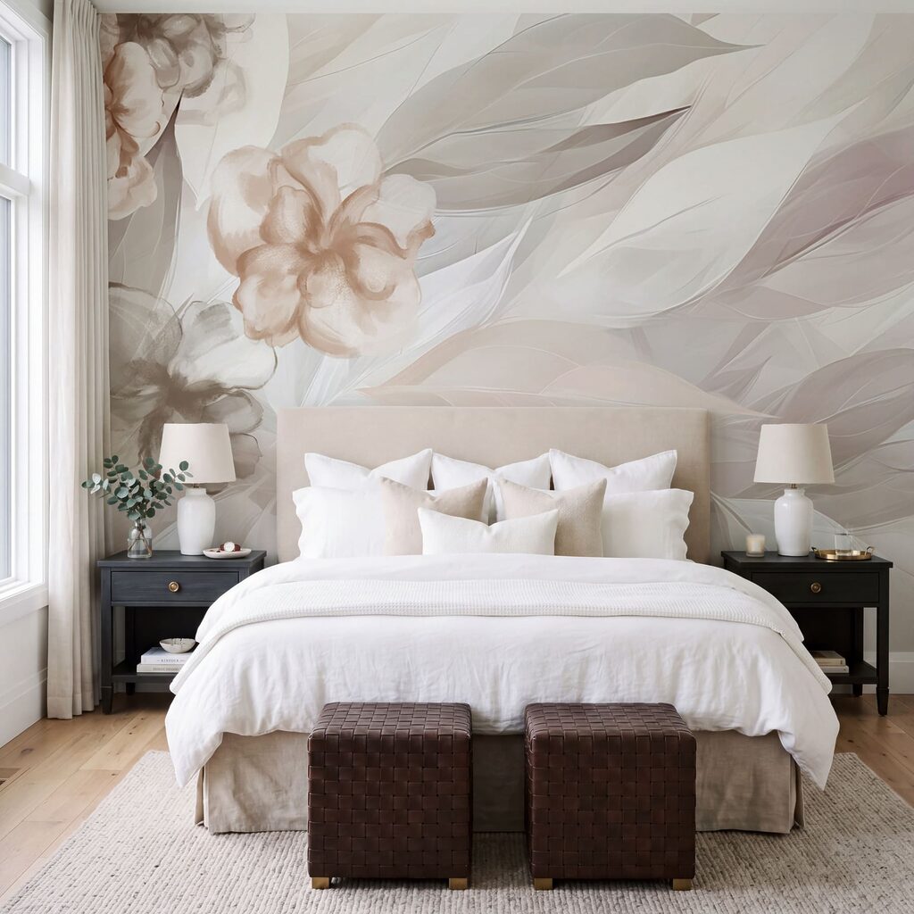 Zachte bloemblaadjes en bloemen in harmonie — interieur 2