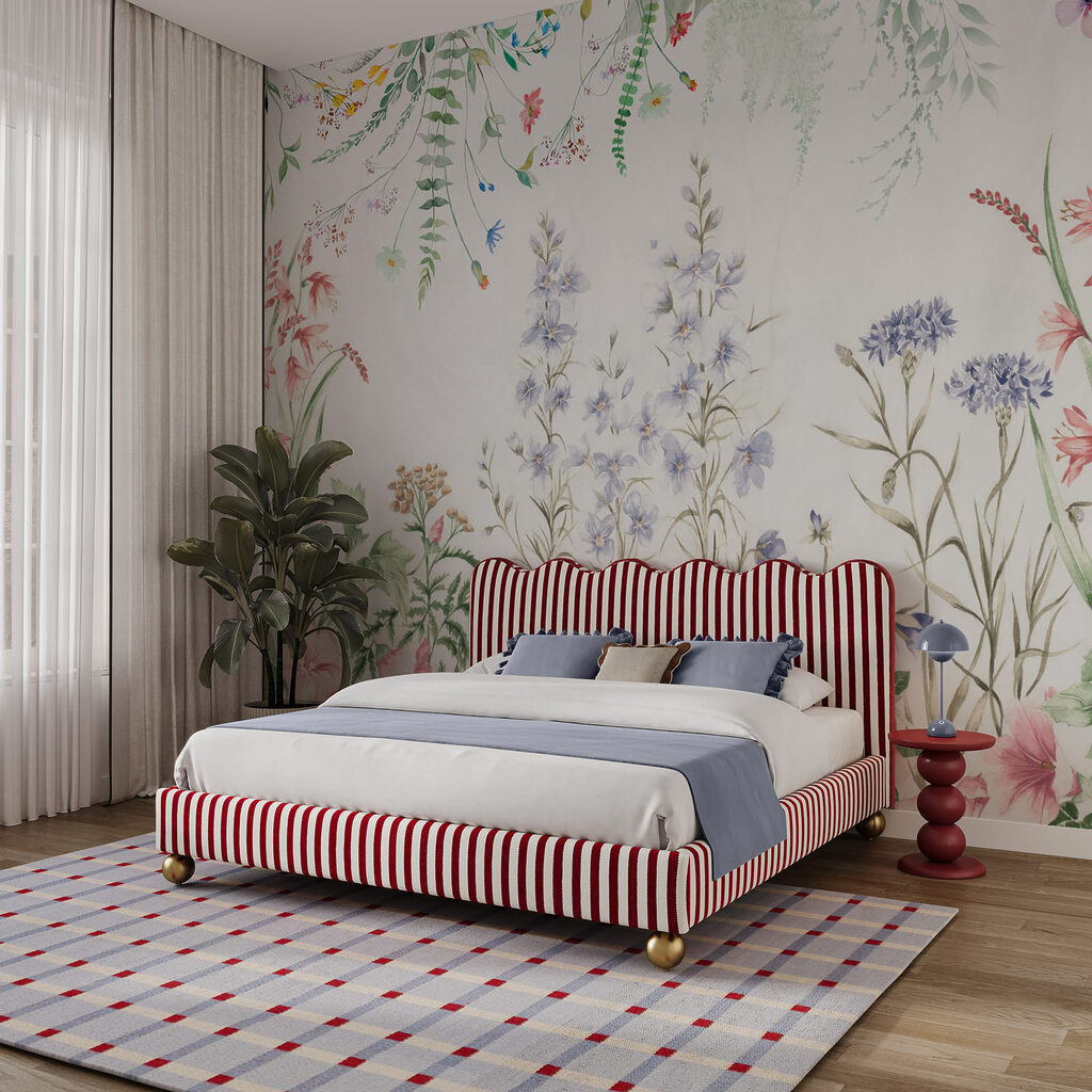 Bloementuin rondom wit licht — interieur 2