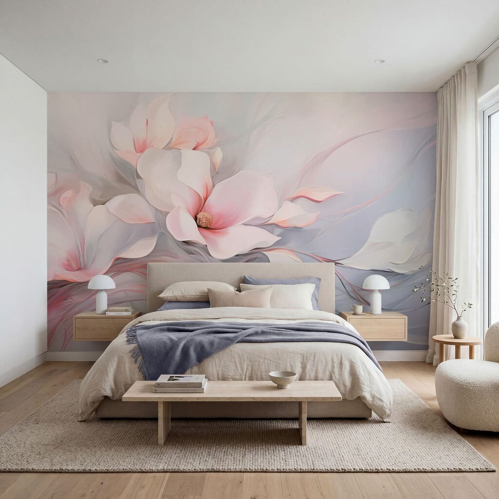 Roze bloem op stromen — interieur 2