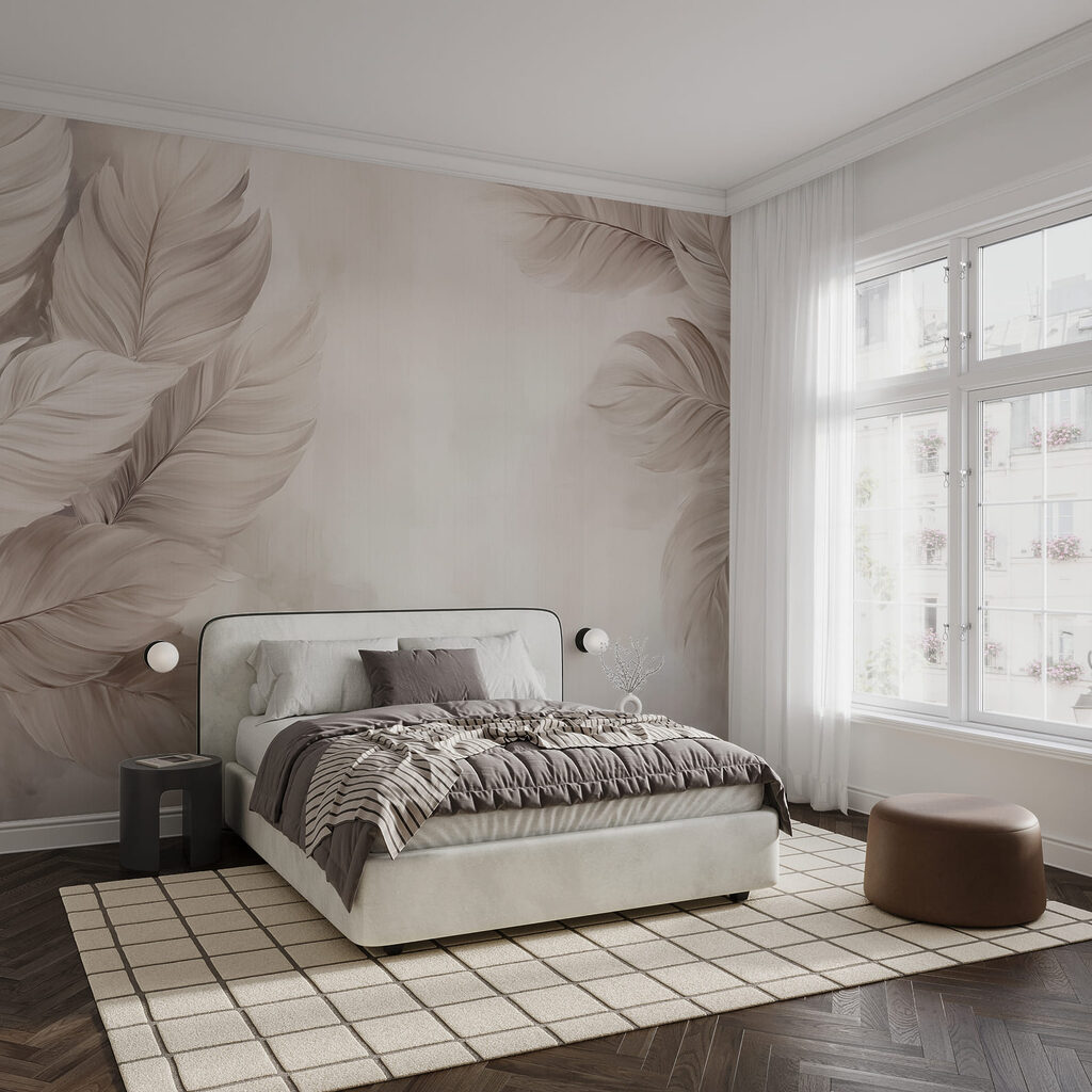 Brede bladeren langs randen — interieur 2