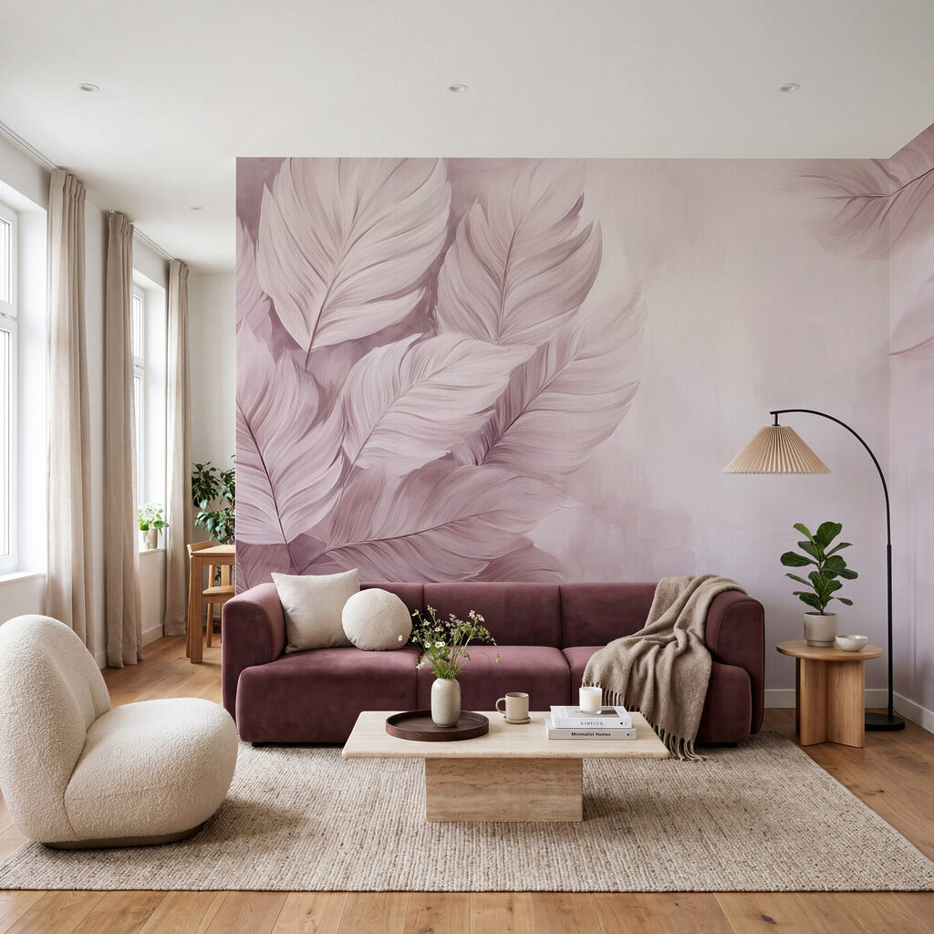 Brede bladeren langs randen — interieur 1