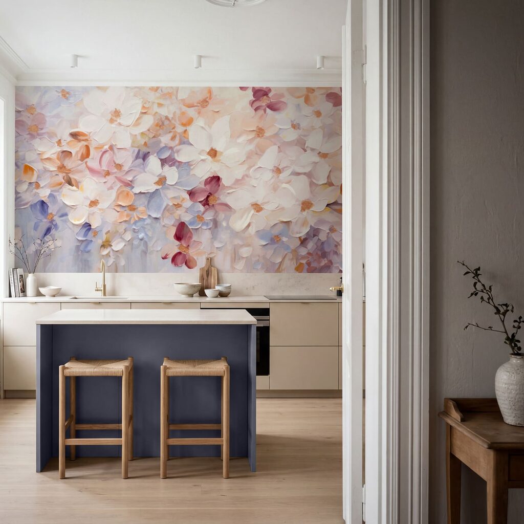 Bloemen als kleurmozaïek — interieur 3