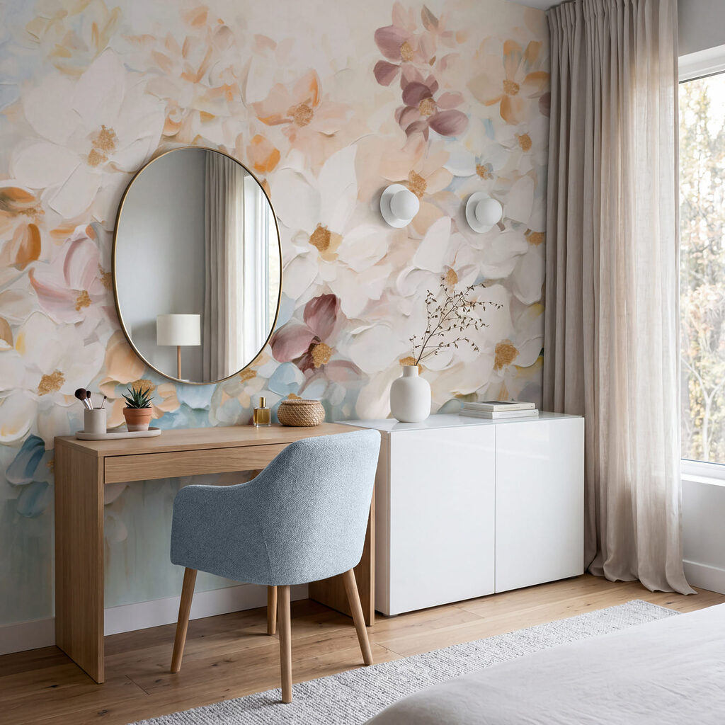 Bloemen als kleurmozaïek — interieur 2