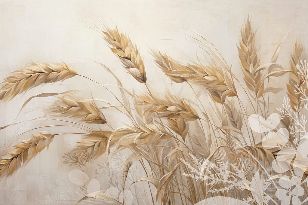 Gouden aren tussen halmen — volledig ontwerp