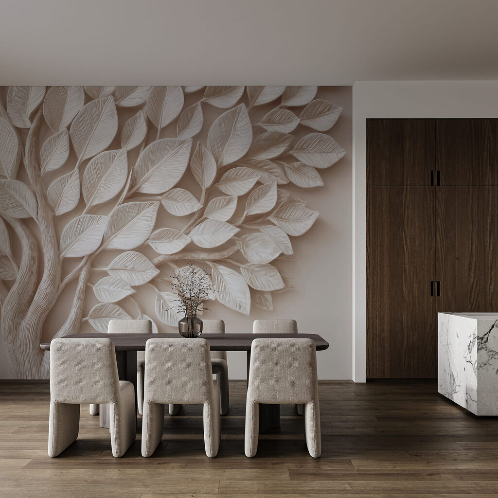 Boom met bladeren — interieur 3