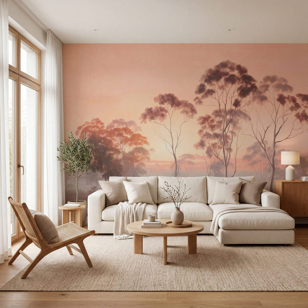 Hoge bomen bij dageraad — interieur 2
