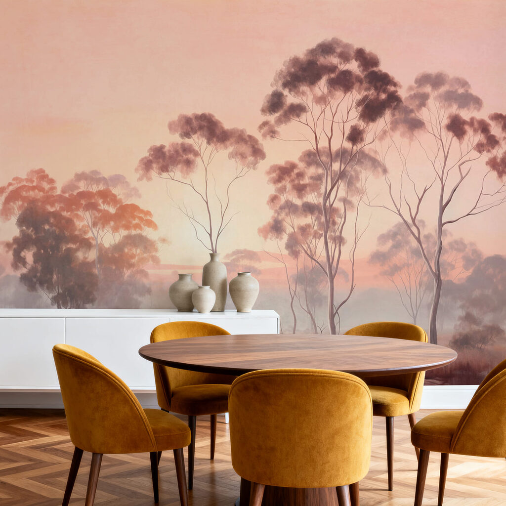Hoge bomen bij dageraad — interieur 3