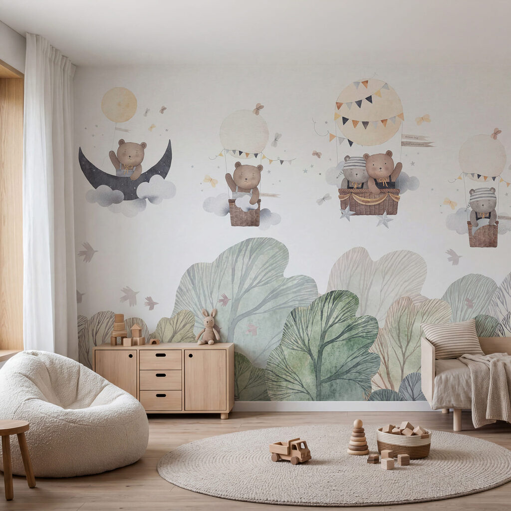 Beertjes boven groene bomen — interieur 2