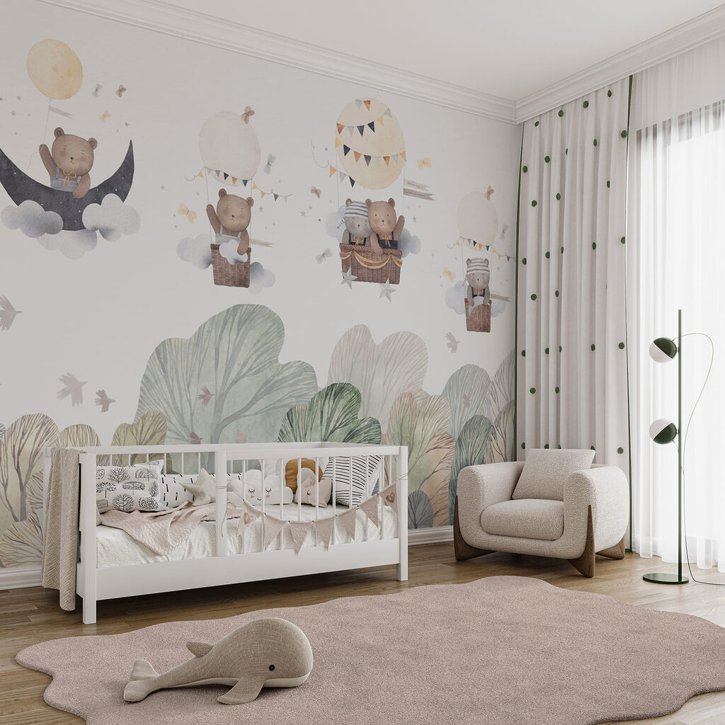 Beertjes boven groene bomen — interieur 3