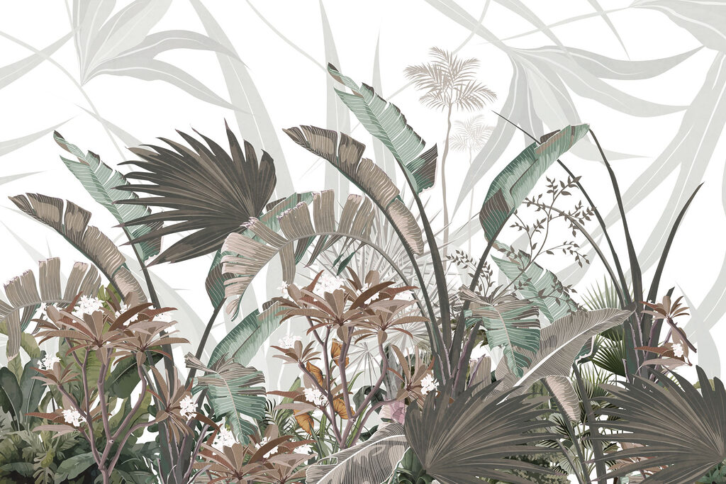 Botanische schoonheid in pasteltinten — volledig ontwerp