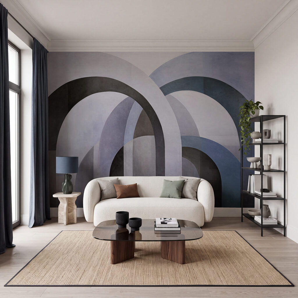 Schilderij van een reeks bogen — interieur 2