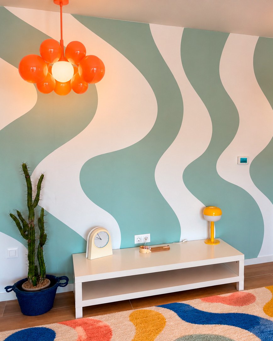 Kamer van een klant met fotobehang, foto 10 van 12