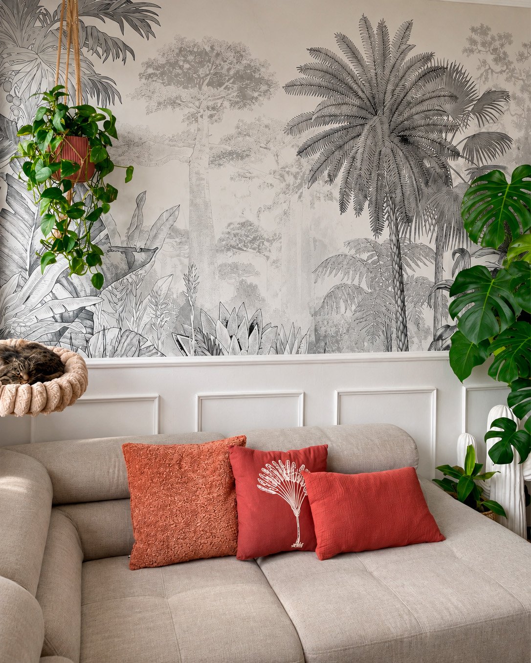 Kamer van een klant met fotobehang, foto 12 van 12