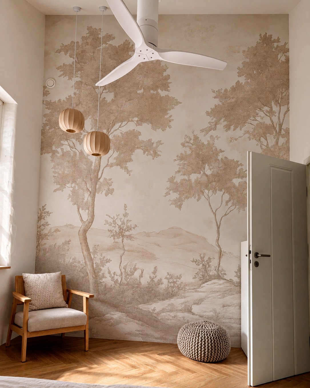 Kamer van een klant met fotobehang, foto 13 van 48