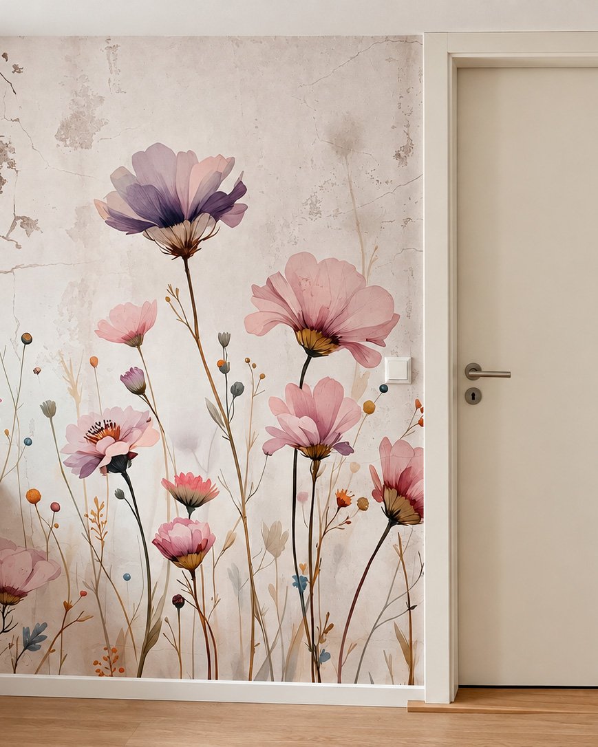 Kamer van een klant met fotobehang, foto 18 van 48