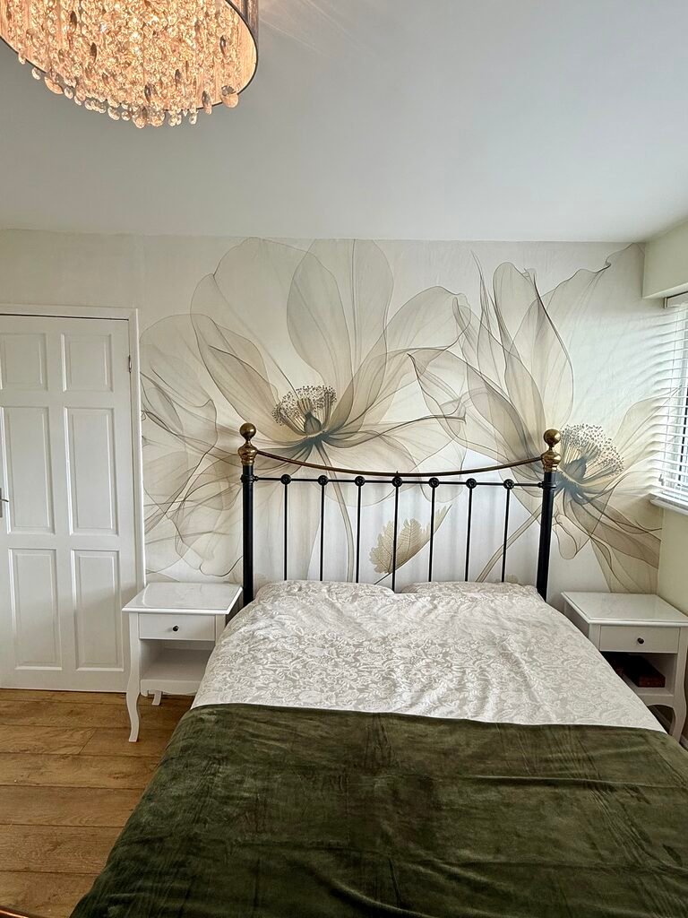 Kamer van een klant met fotobehang, foto 1 van 6