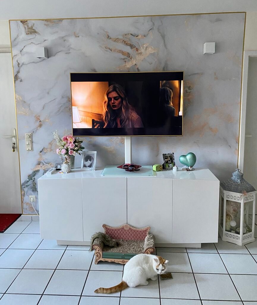 Kamer van een klant met fotobehang, foto 6 van 6